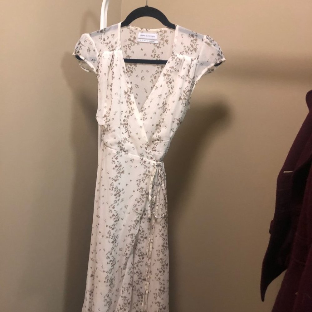 Urban Outfitters UO Maxi Floral Wrap Dress